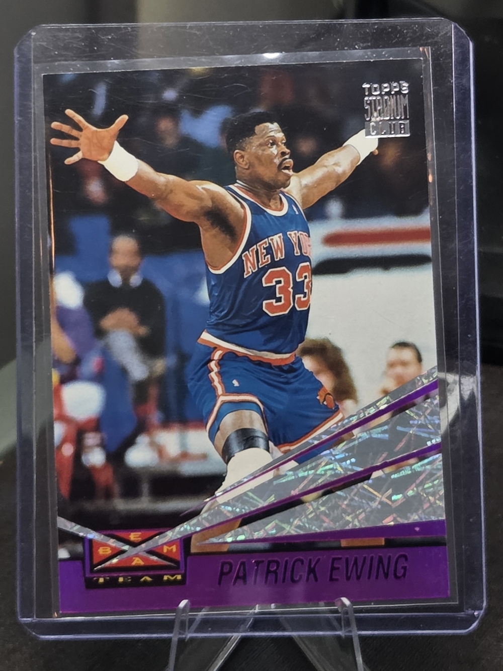 Topps Patrick Ewing Card - Blue, Orange, Purple